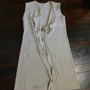 Tan Ribbed Vest XL